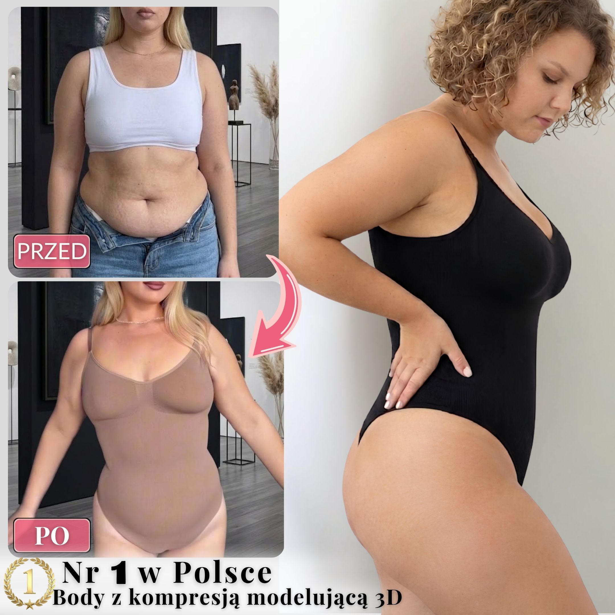 Body Talia Stringi Gobelo – bezszwowe body modelujące